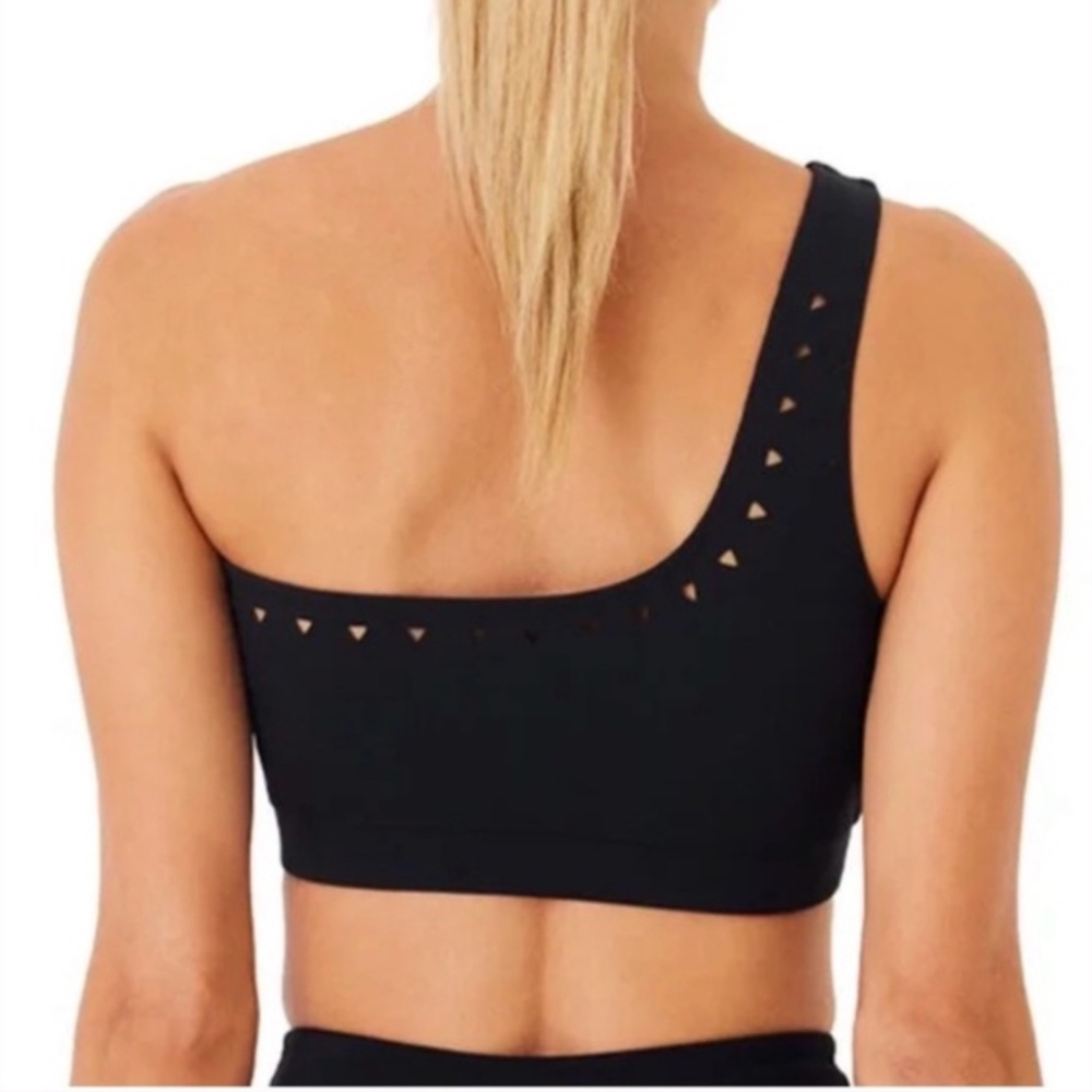 NWT Gigi C “Jacqui” One-Shoulder Cutout Sports Bra SMALL - Picture 2 of 3